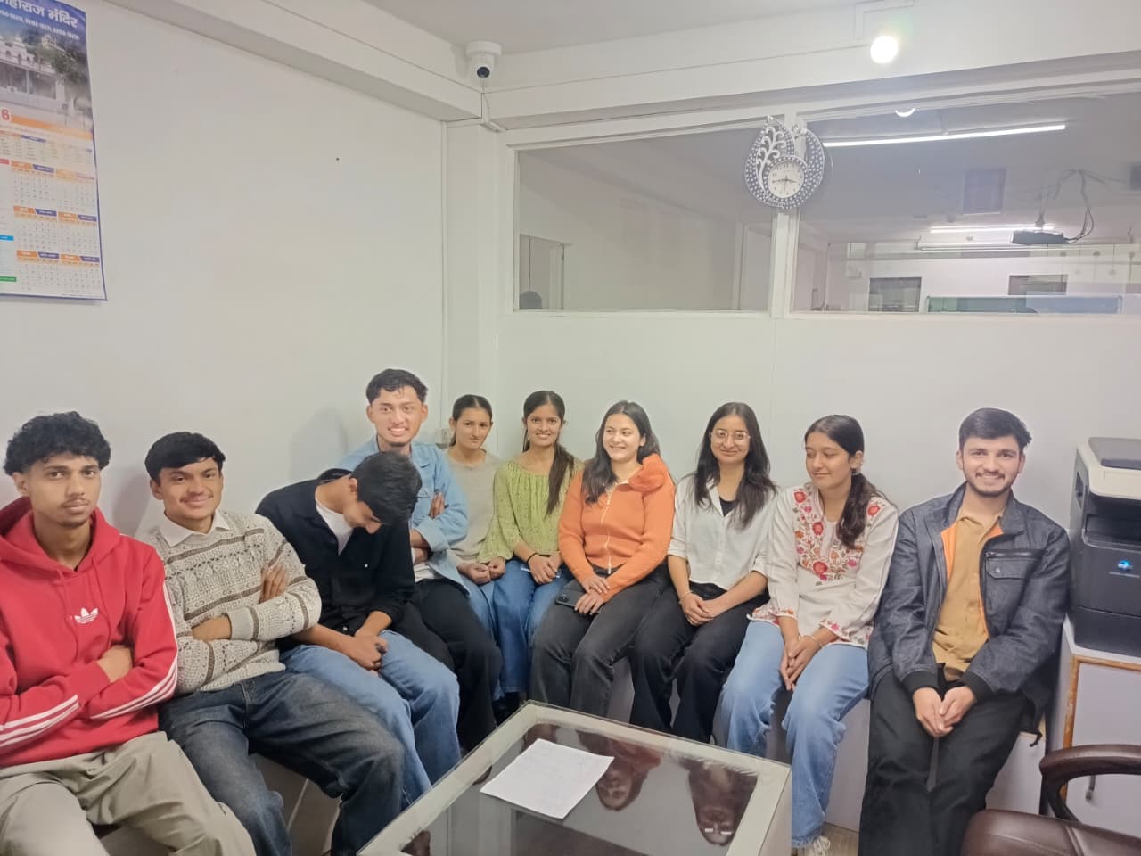 Students together at Sharda Vidyapeeth